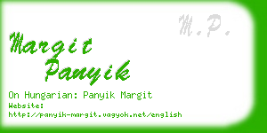 margit panyik business card